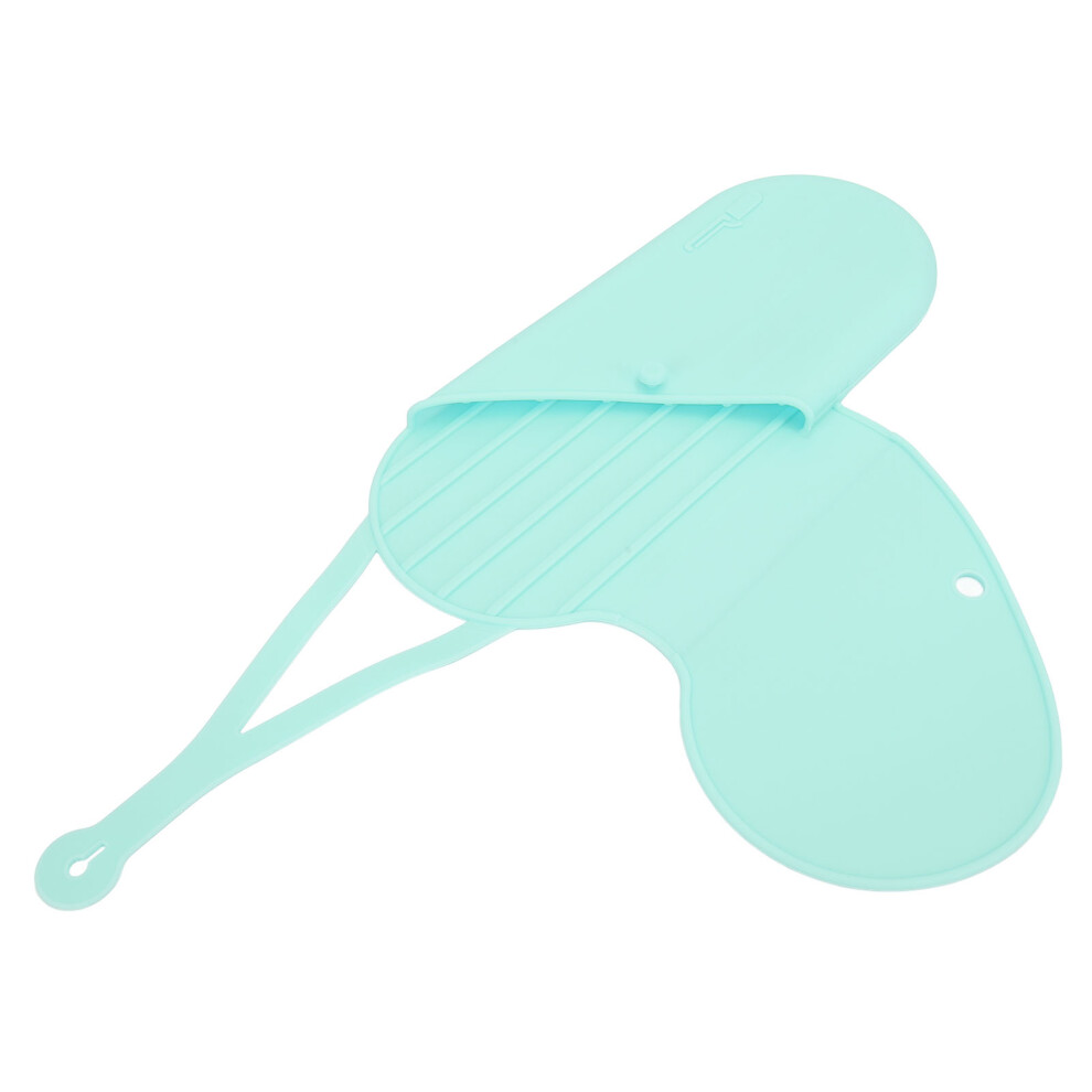 Green Silicone Heat-Resistant Holder Mat For Flat Iron & Curling Iron