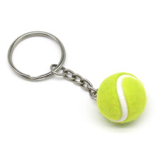 Mini-Tennisball-Schlüsselanhänger 2 cm/3,8 cm 8-15 g Rot