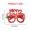 Lunettes de Noël décoratives pour fêtes,-Ensemble 2 4