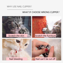 Pet Cat Nail Clipper Stainless Steel Scissors for Animals Safe & Easy Grooming