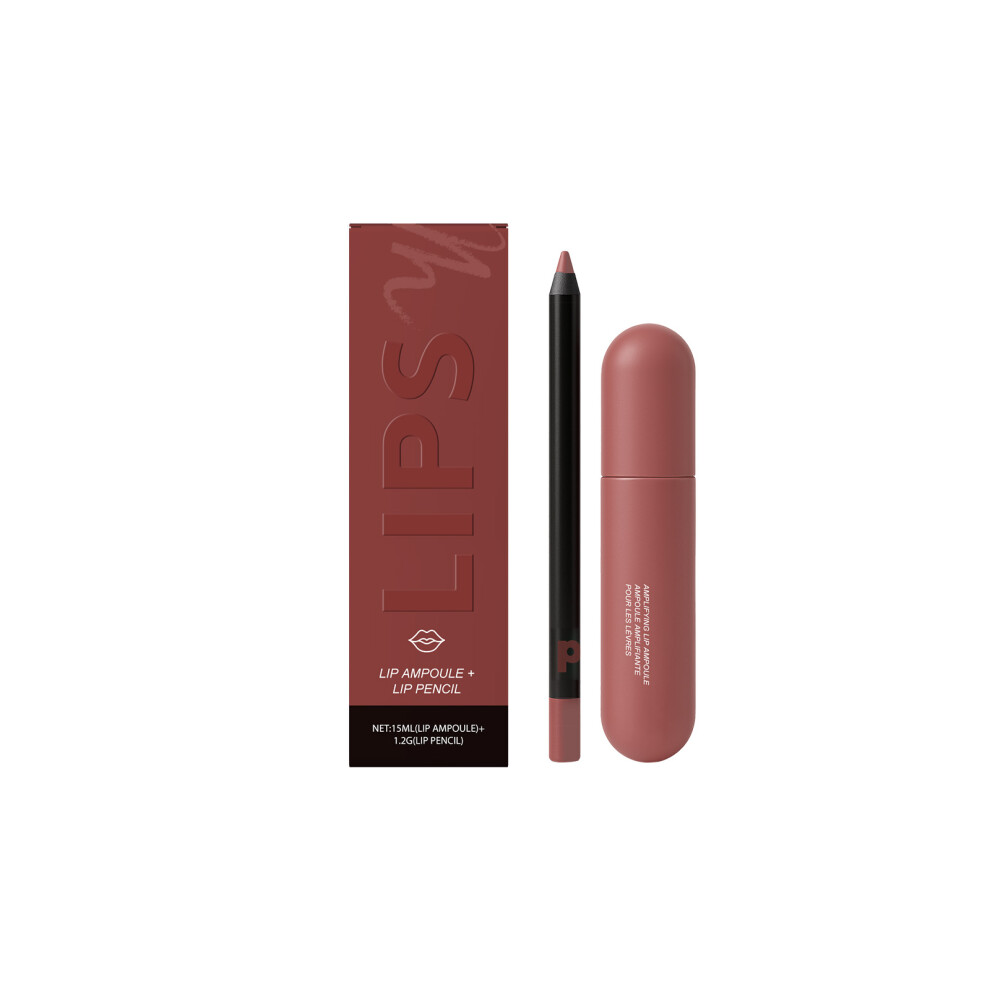 Lip Gloss & Liner Pen (Strawberry Cake) â Rich Color, Natural