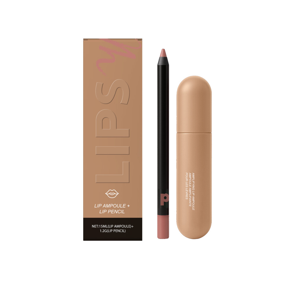 Lip Gloss & Liner Pen (Vanilla Latte) – Hydrating, Rich Color