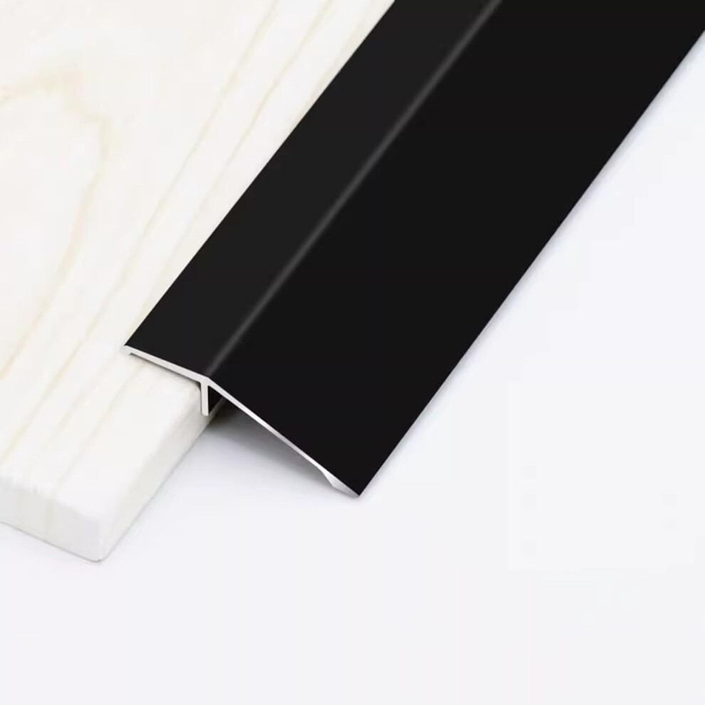 Ramp Aluminum Floor Transition Strip 90 Cm 3 Pack Frosted Black 3.5 Cm Rise For Doorways Tile Vinyl Planks 9339159369098
