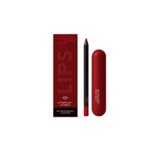 Lip Gloss & Liner Pen (Classic Red) – Nourishing, Rich Color