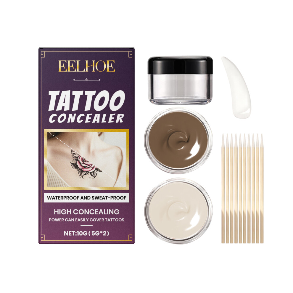 Tattoo Concealer Set Natural Smooth Coverage Body Tattoos