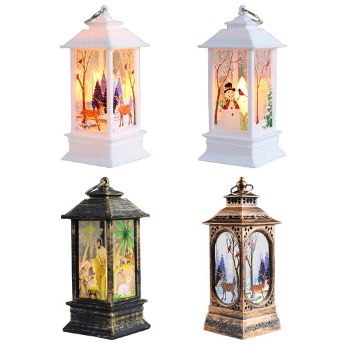 Hanging Lantern for Christmas Table Night Light Candle-1 1