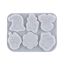 DIY Crystal Epoxy Resin Mold Hole-free Hook Silicone Mold-A02