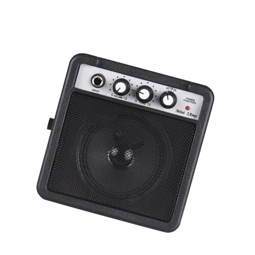 Mini 5W Guitar Amp Speaker with Overdrive 3.5mm/6.35mm Inputs & Volume Control 2