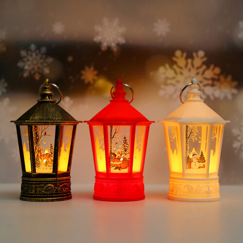 Decorative Lantern LED Hanging Lights Thanksgiving &-Red 2