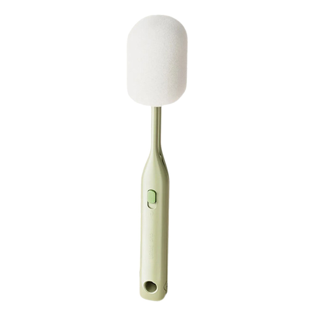 Long Handle Duals Head Sponge Scrubber For Deep Cleaning-Green
