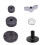 Drum Replacement Felt Set 18pcs Black Drumming Accessories for Percussion Gear 6