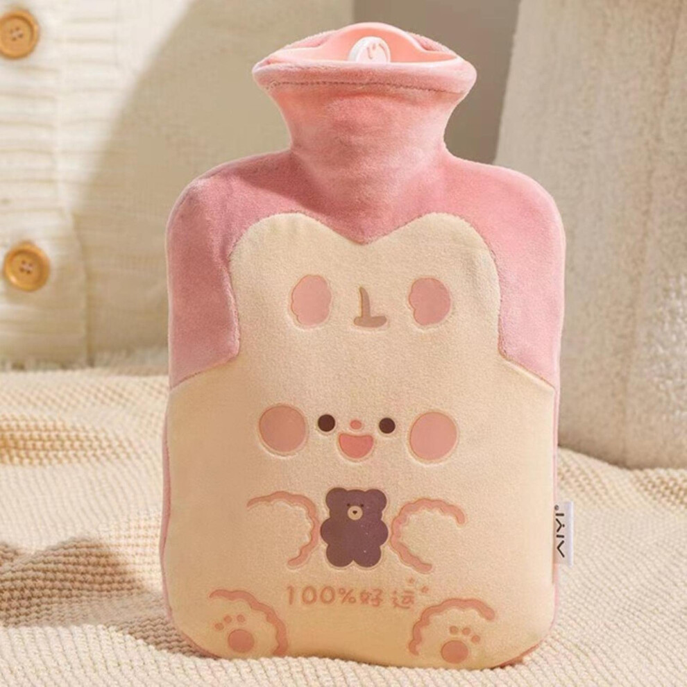 Hand Warmer Imitation Rabbit Fur DoubleInsert With WaterFilled Insulation Bag SelfFilling Plush