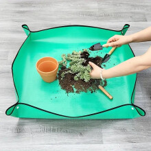 (Green, 26inches) Plant Transplanting Mat, Waterproof Plant Transplanting Pad, Portable Plant Care & Support Mat for Home Garden