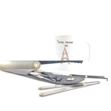 15-teiliges Lockpicking-Set für Vorhängeschlösser 140x60x20mm Stahl