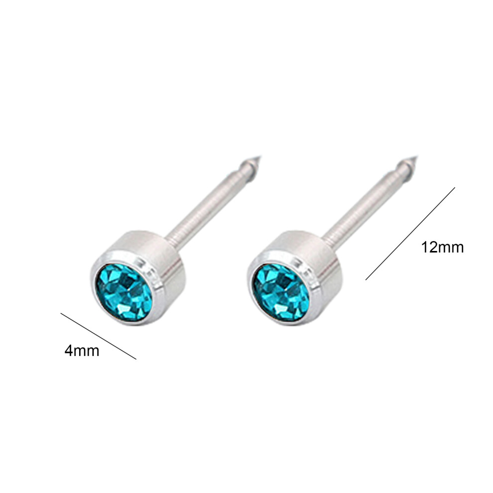 White Self Ear Piercing Tool - Easy Disposable Ear Piercer With Ear Studs Kit