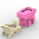 Multifuntional Silicone Mold Christmas Sleigh Shape Succulent 6