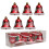 2Pack Christmas Decorations Baubles Bells Hanging-6cm red 1