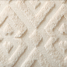 Kussenslopen Zacht Pluche Geometrisch Crème Beige 45x45cm 2-pack