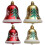2Pack Christmas Decorations Baubles Bells Hanging-6cm red 2