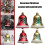 2Pack Christmas Decorations Baubles Bells Hanging-6cm red 3