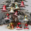 2Pack Christmas Decorations Baubles Bells Hanging-6cm red 6