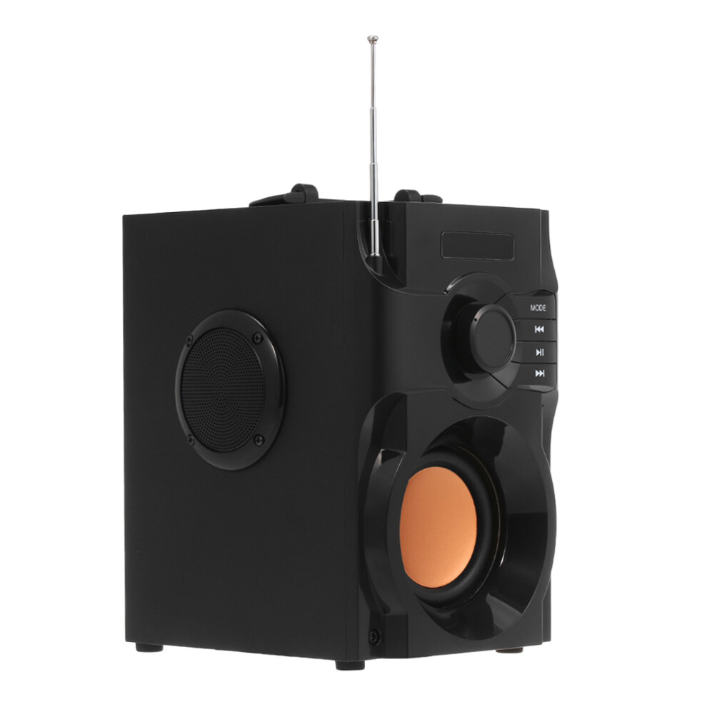 Big Power Wireless Bluetooth Speaker 5W+2.5W Heavy Bass 1800Mah Black 5071363615809