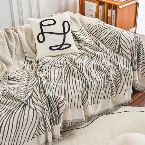Sofa throw, washable, grey, 180 x 300 cm 1