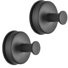 Ganchos com ventosa, ganchos de parede, ganchos para toalha, ganchos adesivos com ventosa, 2 peças