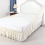 Saia de cama com babados elásticos, modelo simples, 78*80+15 polegadas 6