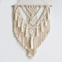 Groot geweven macramé wandkleed voor slaapkamerdecoratie