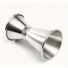 (1pc) 1pc Stainless Steel Roostertail Cocktail Shaker - Dual Shot Measure Cup & Jigger, Durable Bar Tool for Home Mixology,