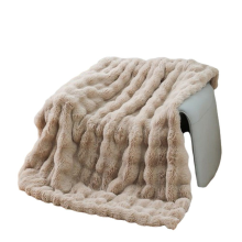 Gezellige dubbelzijdige deken voor bed, bank, woonkamer, kameelpatroon, 100x160cm