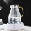 Karaffe 2.2 Liter, Glaskanne mit Deckel,  Transparent 2