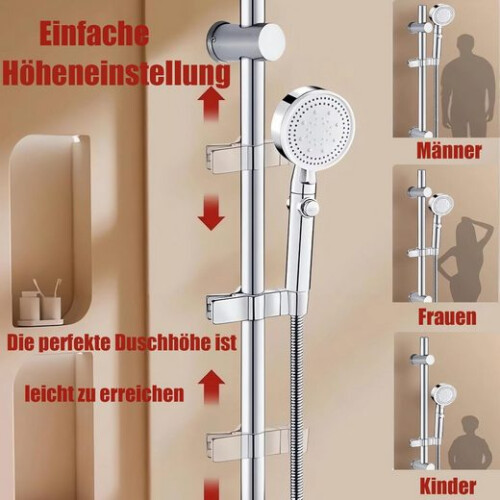 Suporte para chuveiro de mão ajustável. 2