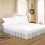 Wrap-around ruffle bed skirt, solid, elastic, 135*200+45cm 6