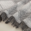 Sofa throw with diamond pattern, large throw - light grey, 180x230cm 3