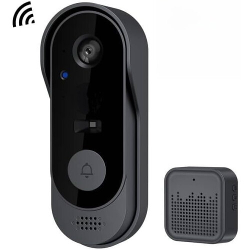 Interfone de vídeo Wi-Fi inteligente com câmera 2K e câmera - Interfone para fechadura 2