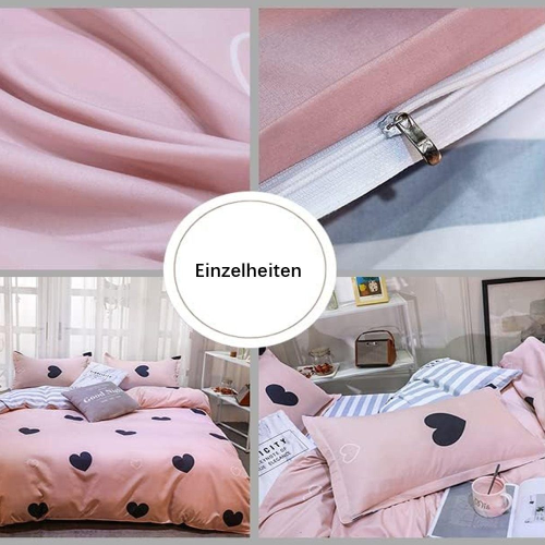 Zachte zwarte beddengoedset met microvezel 1