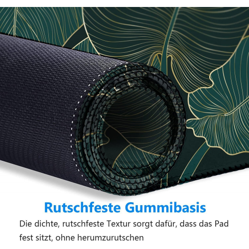 Mousepad παιχνιδιών XXL 800 x 300 mm Mousepad τροπικών φύλλων πράσινο μεγάλο 2