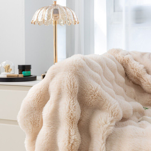 Living blankets, couch blanket, fluffy throw, microfiber bedspread, 70x100cm 1