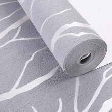 Papel de parede não tecido, papel de parede com relevo 3D de árvores e listras, para parede de TV na sala de estar.