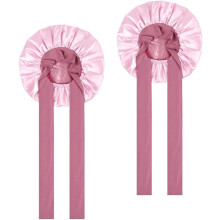 2 Toucas de Cetim para Cabelo Femininas, Toucas de Seda Dupla Face