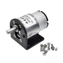 (24 V avec support) JGB37-520 Moteur électrique à réducteur à couple élevé 12 V/24 V, neuf, 5/10/20/30/45/60/100/200/300/600