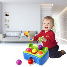 Baby-Kinderspielzeug mit Musik, Licht & Hammer, Lern- und interaktives Spiel