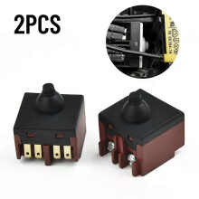 Lot de 2 interrupteurs à bouton-poussoir pour meuleuse d'angle 100 mm (4 pouces)