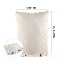 (43 x 52 cm) Housse isolante pour tuyau d'eau d'hiver, fermeture antigel, protection anti-refoulement,