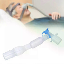 Tube d'extension de filetage pour circuit respiratoire d'anesthésie jetable en forme de L, tube d'aspiration