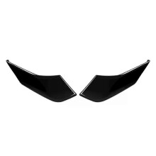 Garniture de panneau de vitre latérale avant de montant A noir brillant extérieur pour Toyota Corolla