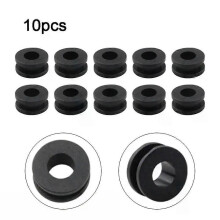 10 rondelles plates en nylon blanc et noir, en plastique, pour vis et boulons, de dimensions M2, M25,