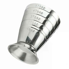 Doseur en métal de 75 ml pour cocktails, shaker, verre doseur, accessoire de cuisine et de bar.